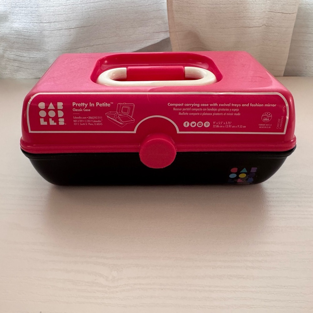 Caboodles Pink and Black Jewelry Case